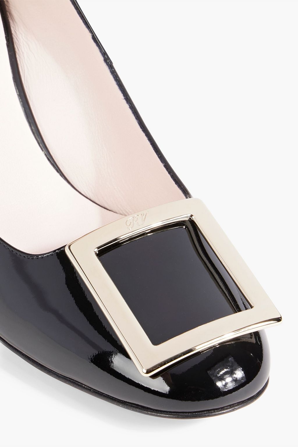 ROGER VIVIER Embellished patent-leather pumps