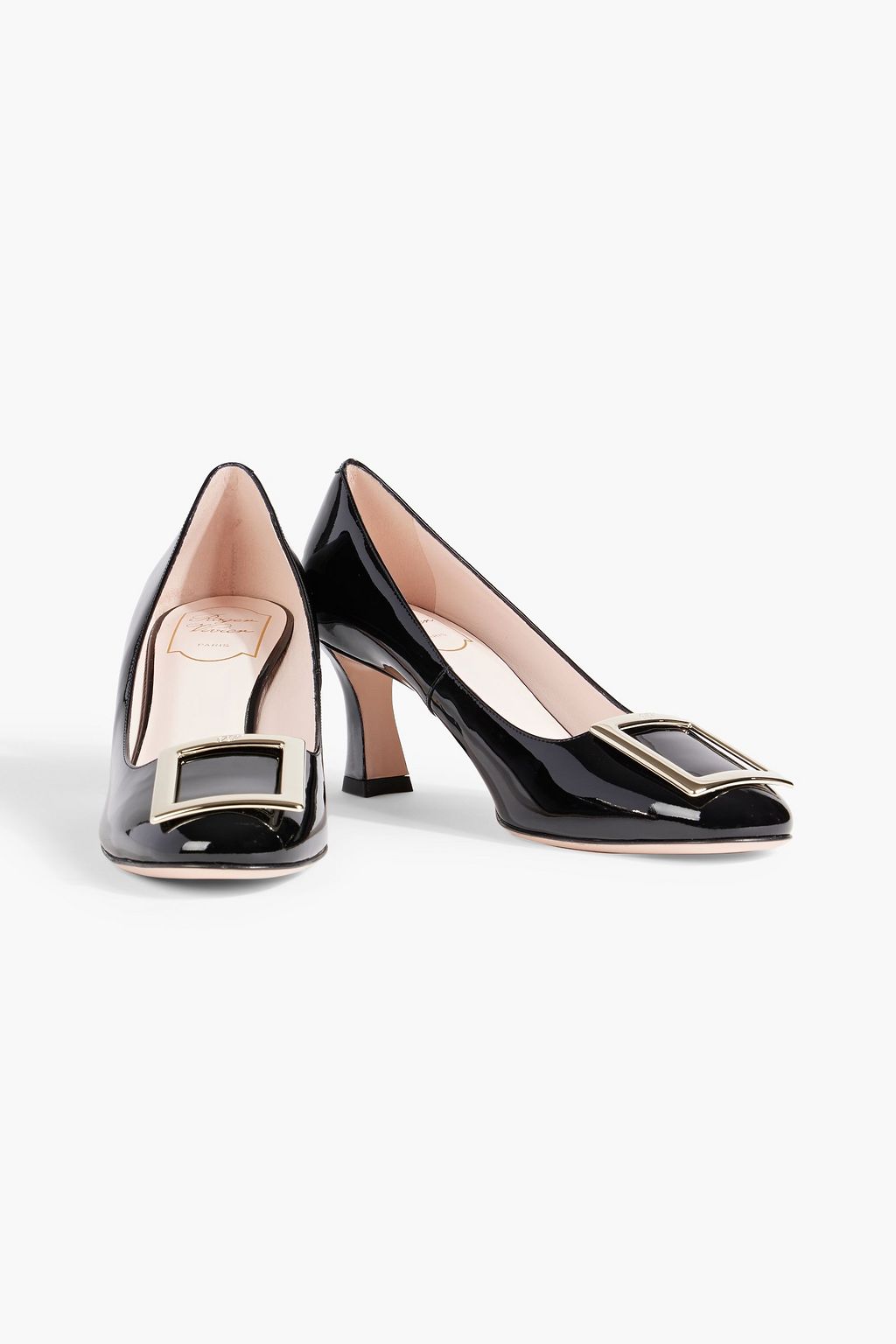 ROGER VIVIER Embellished patent-leather pumps