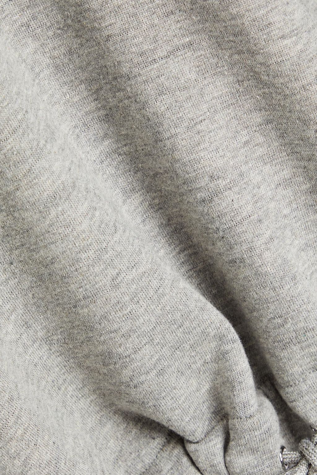 THEORY Mélange French cotton-blend terry hoodie