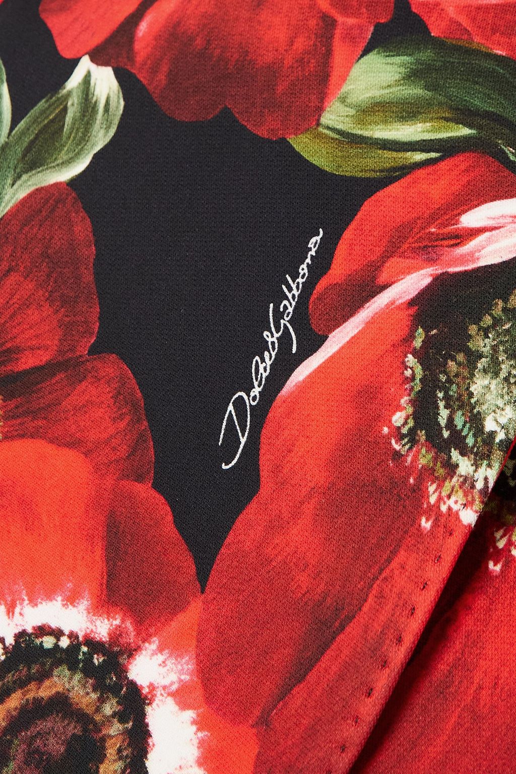 DOLCE&GABBANA Double-breasted floral-print cady blazer