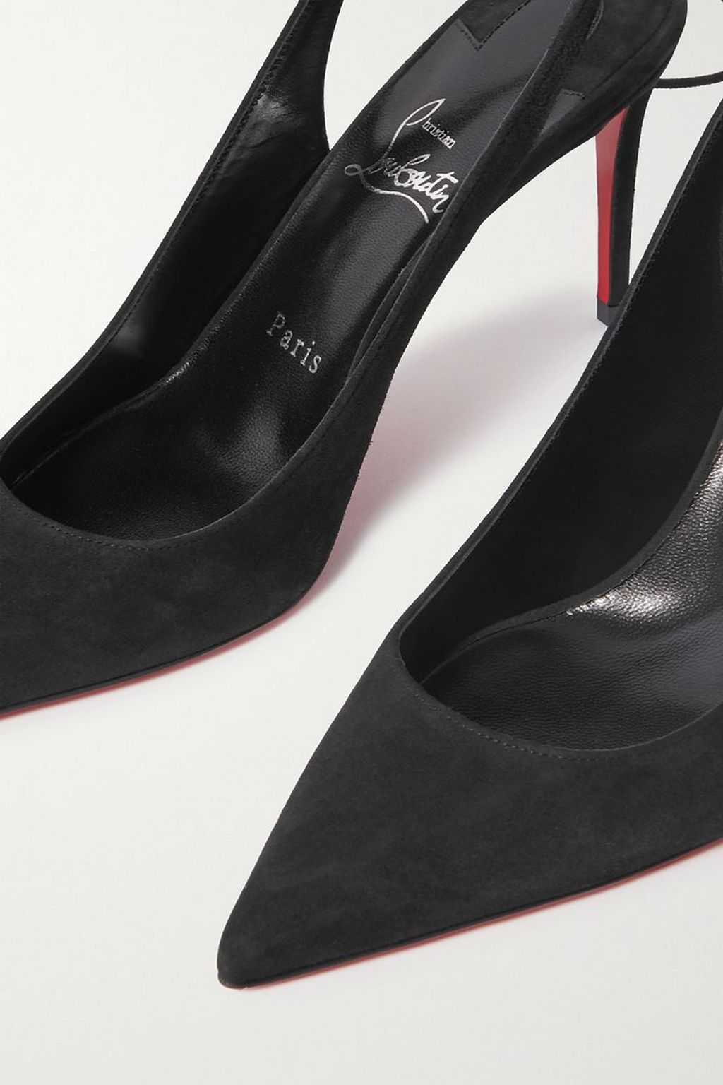 CHRISTIAN LOUBOUTIN Lace Up Kate 85 suede pumps