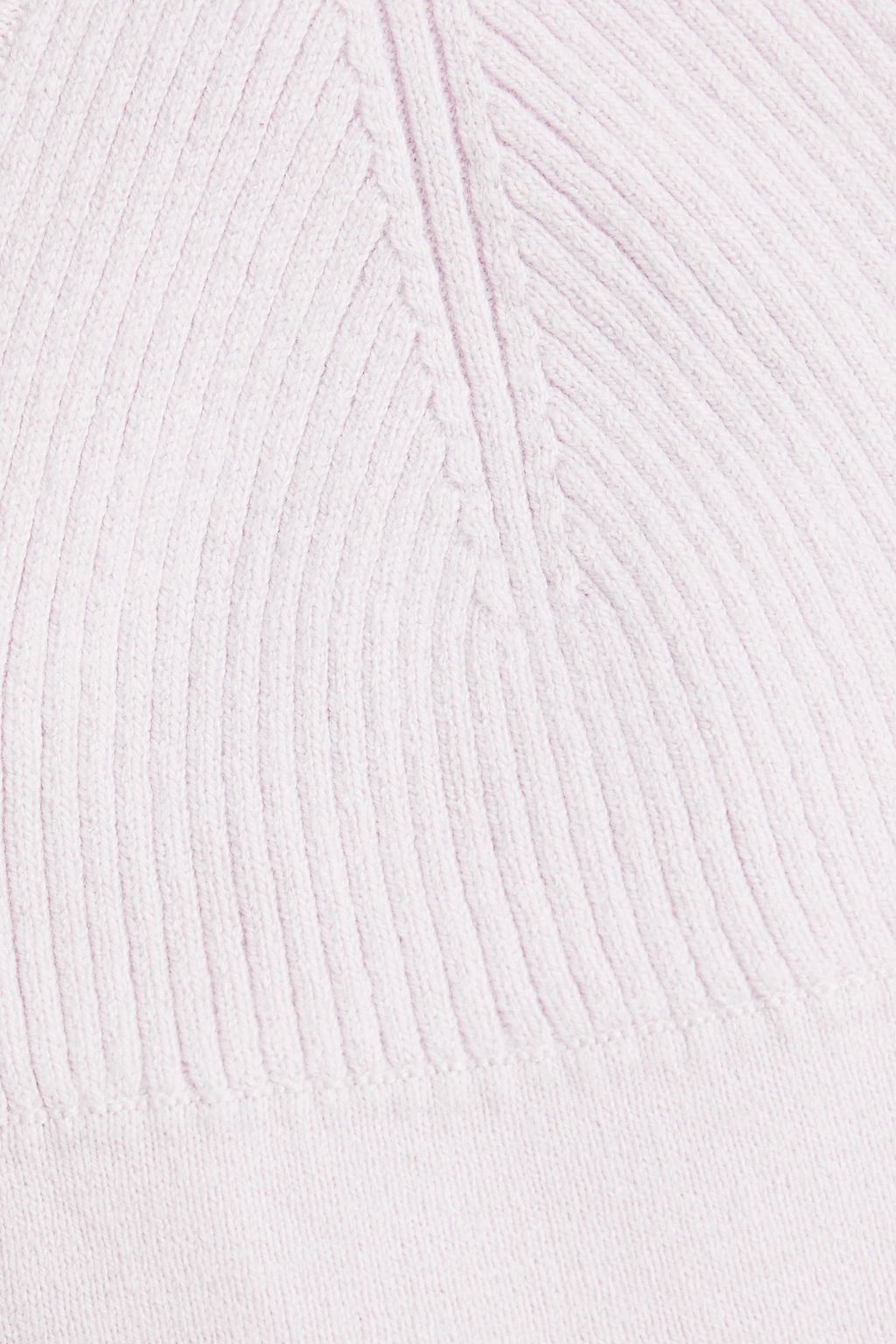 SIMKHAI Lynette ribbed cotton and cashmere-blend bra top