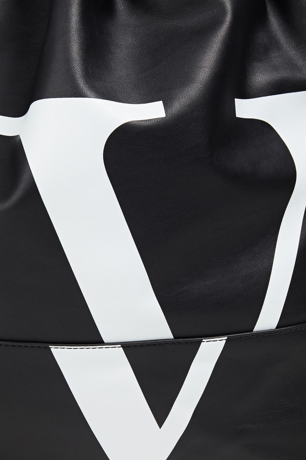 VALENTINO GARAVANI Logo-print leather backpack