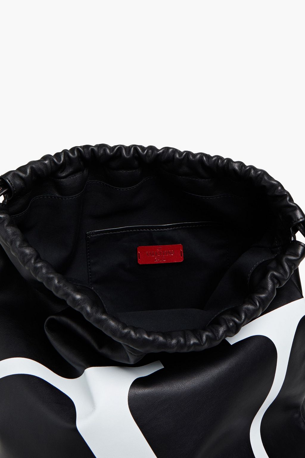 VALENTINO GARAVANI Logo-print leather backpack