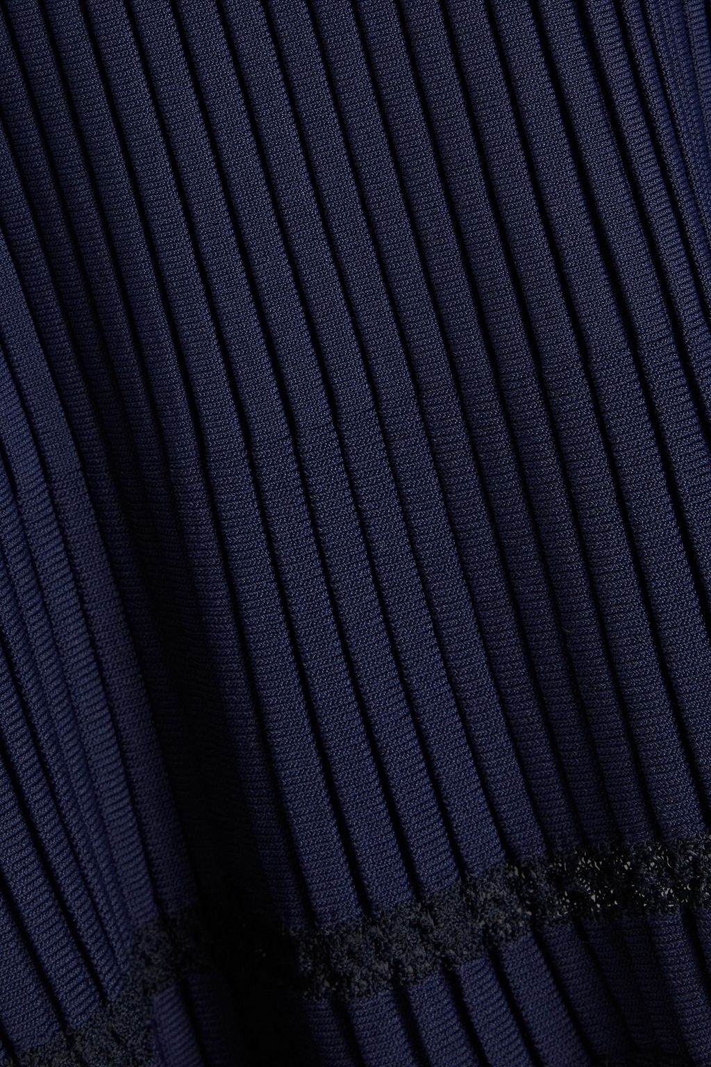 THEORY Pointelle-trimmed ribbed-knit top