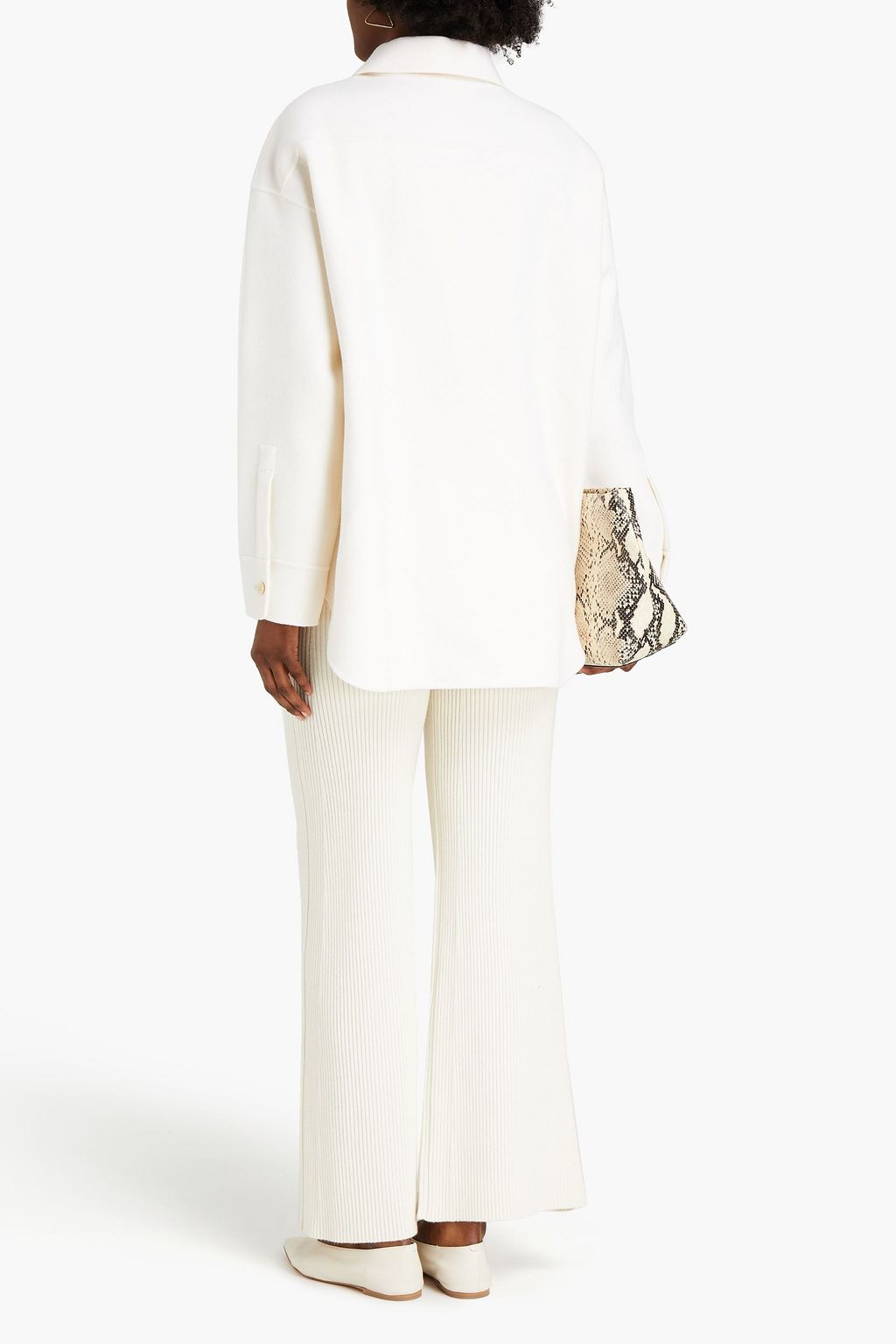 THEORY Mélange wool and cashmere-blend felt jacket
