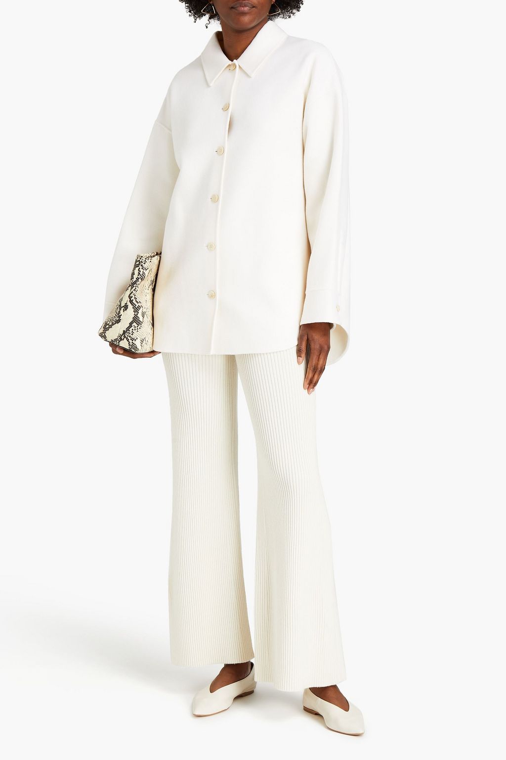 THEORY Mélange wool and cashmere-blend felt jacket