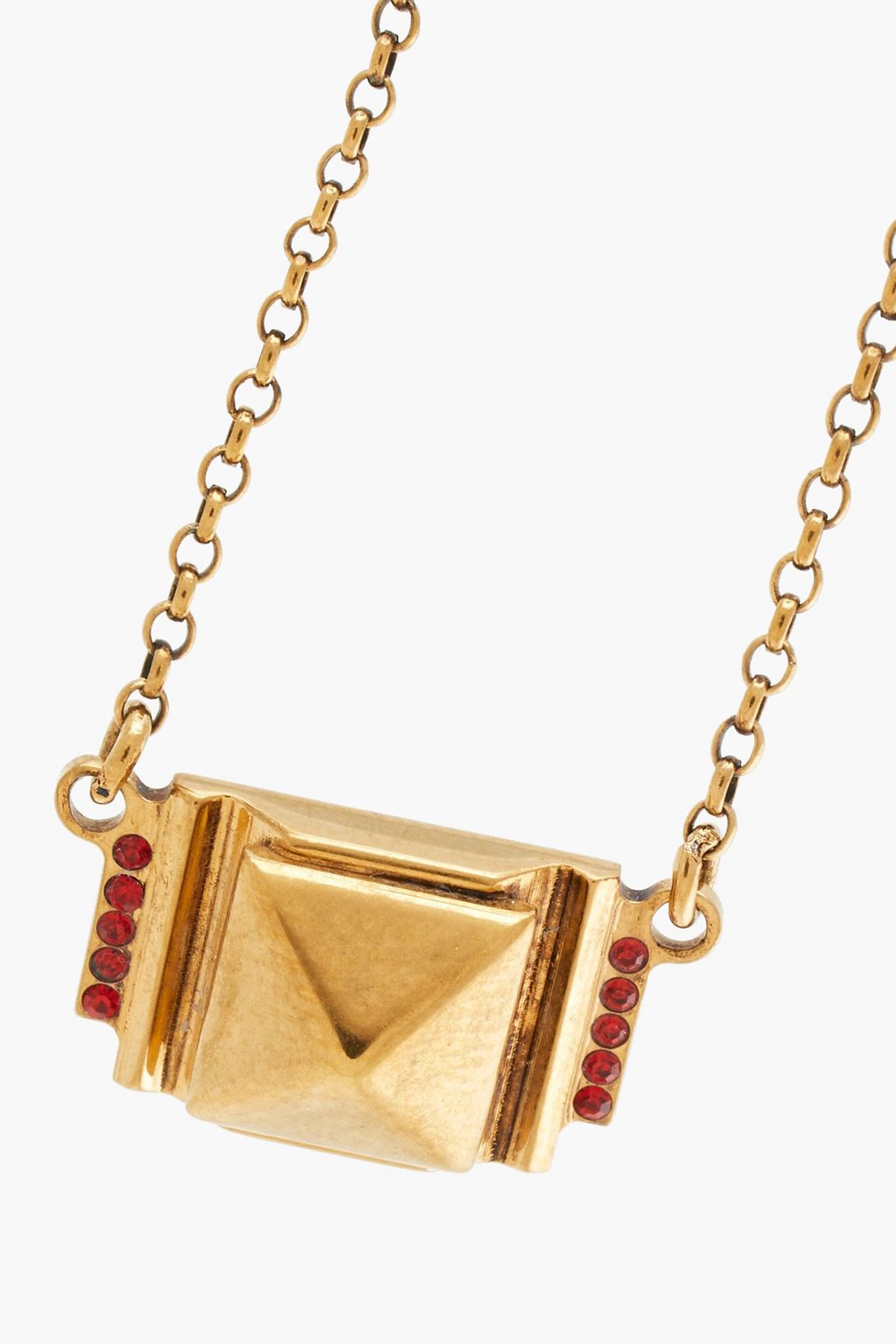 VALENTINO GARAVANI Gold-tone crystal necklace