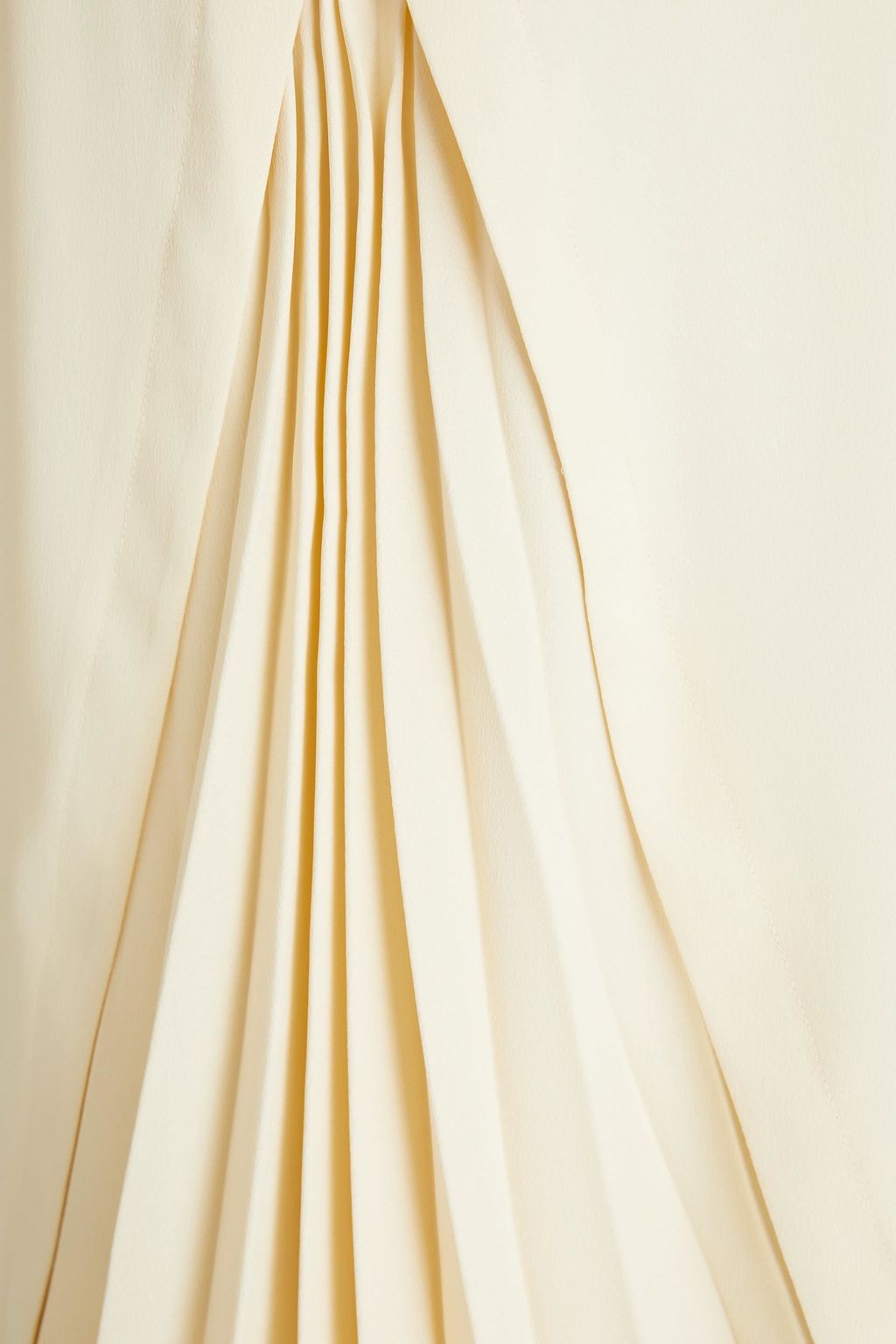 THEORY Pleated satin-crepe top