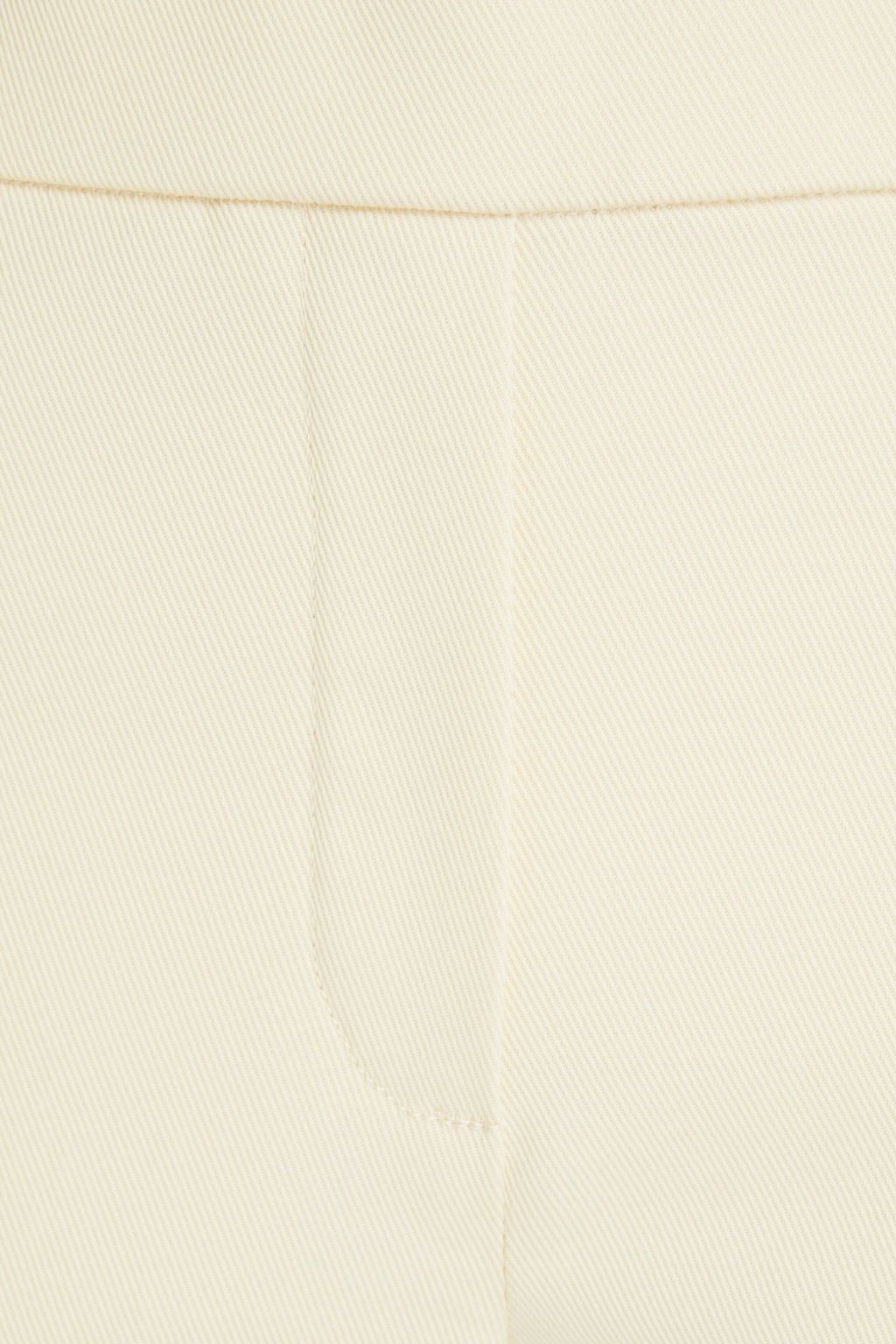 THEORY Cropped cotton-blend twill straight-leg pants