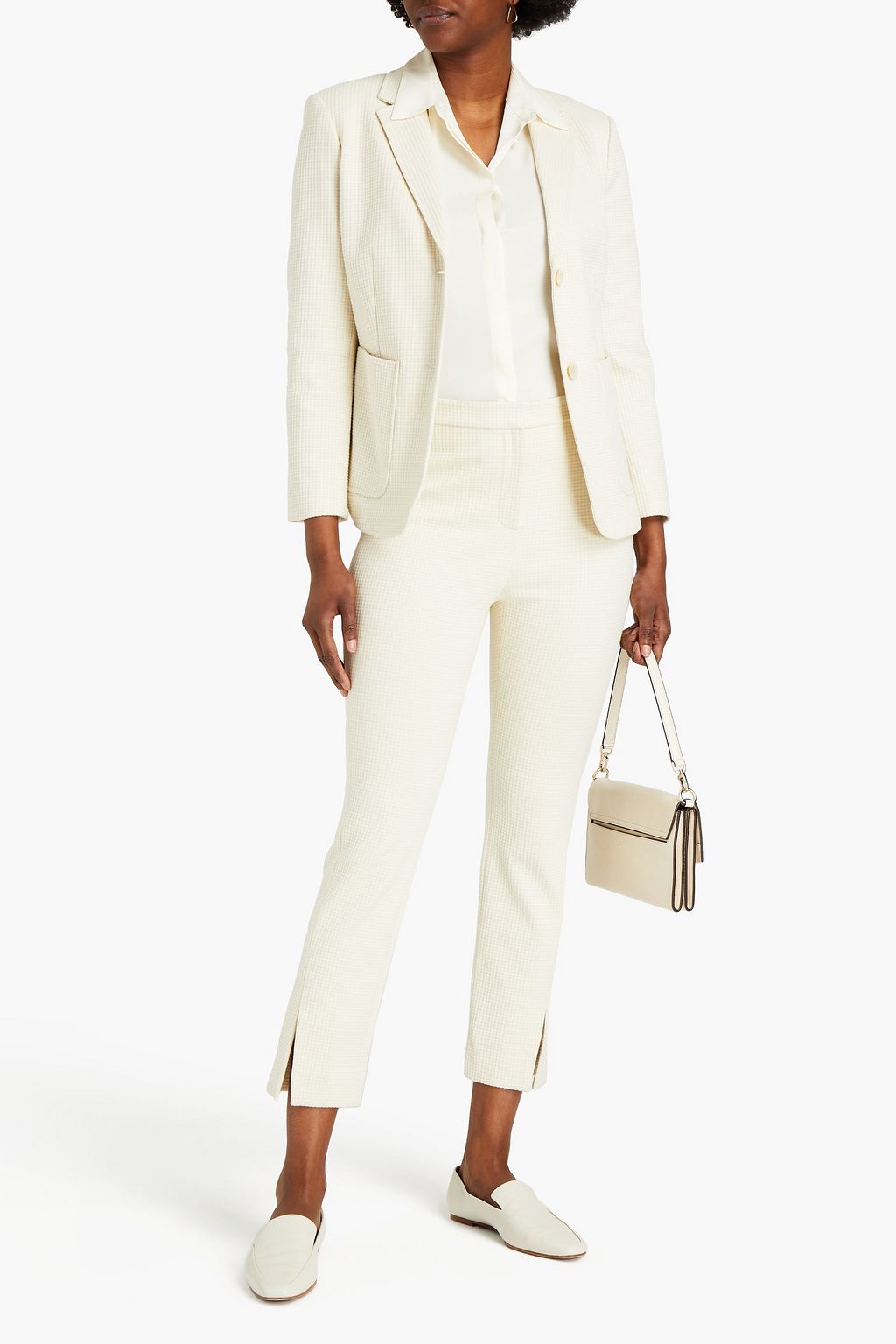 THEORY Cotton-blend seersucker blazer