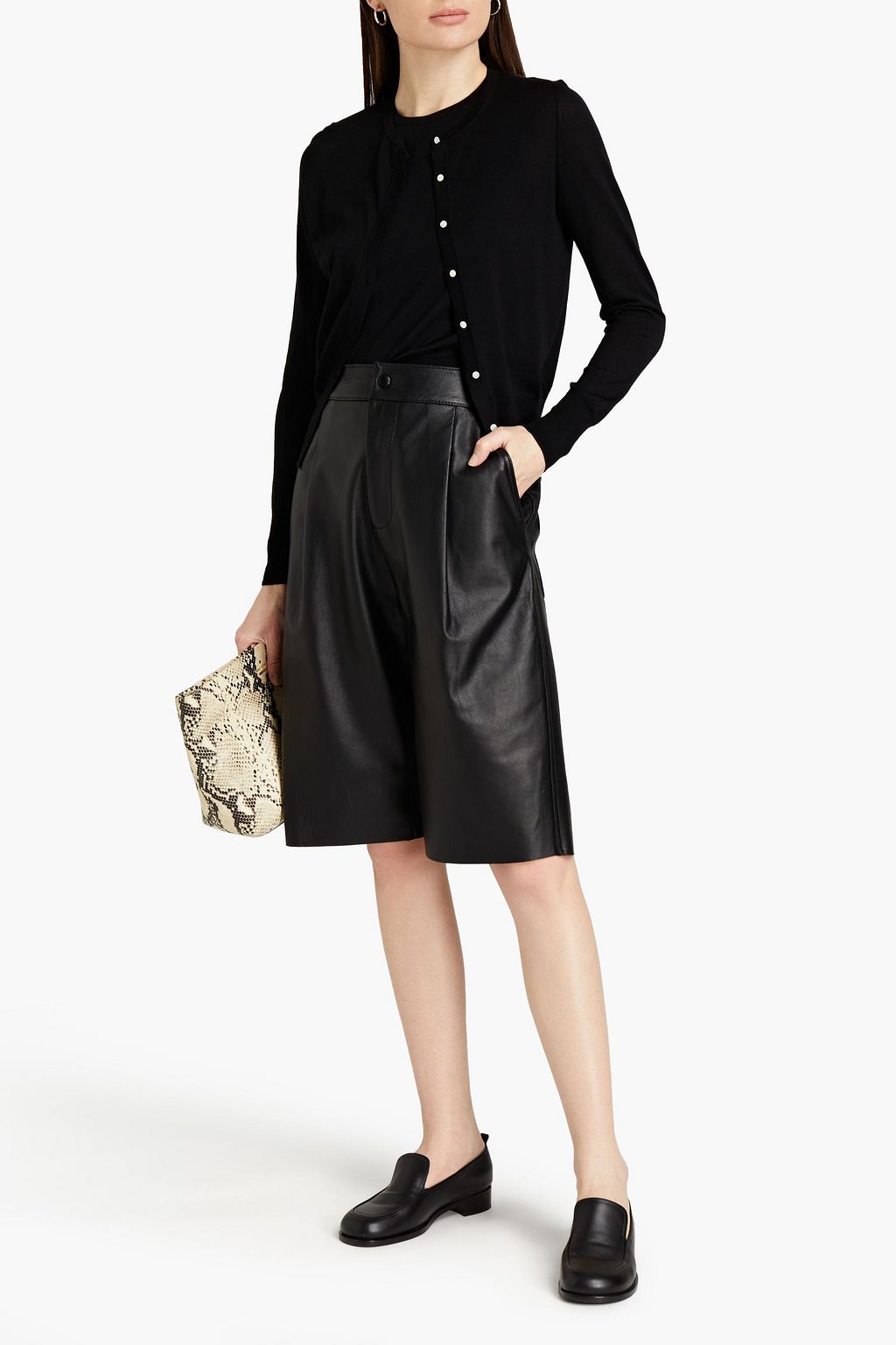 THEORY Silk and cotton-blend cardigan