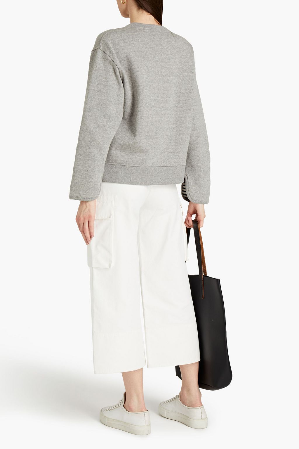 THEORY French cotton-blend terry sweatshirt