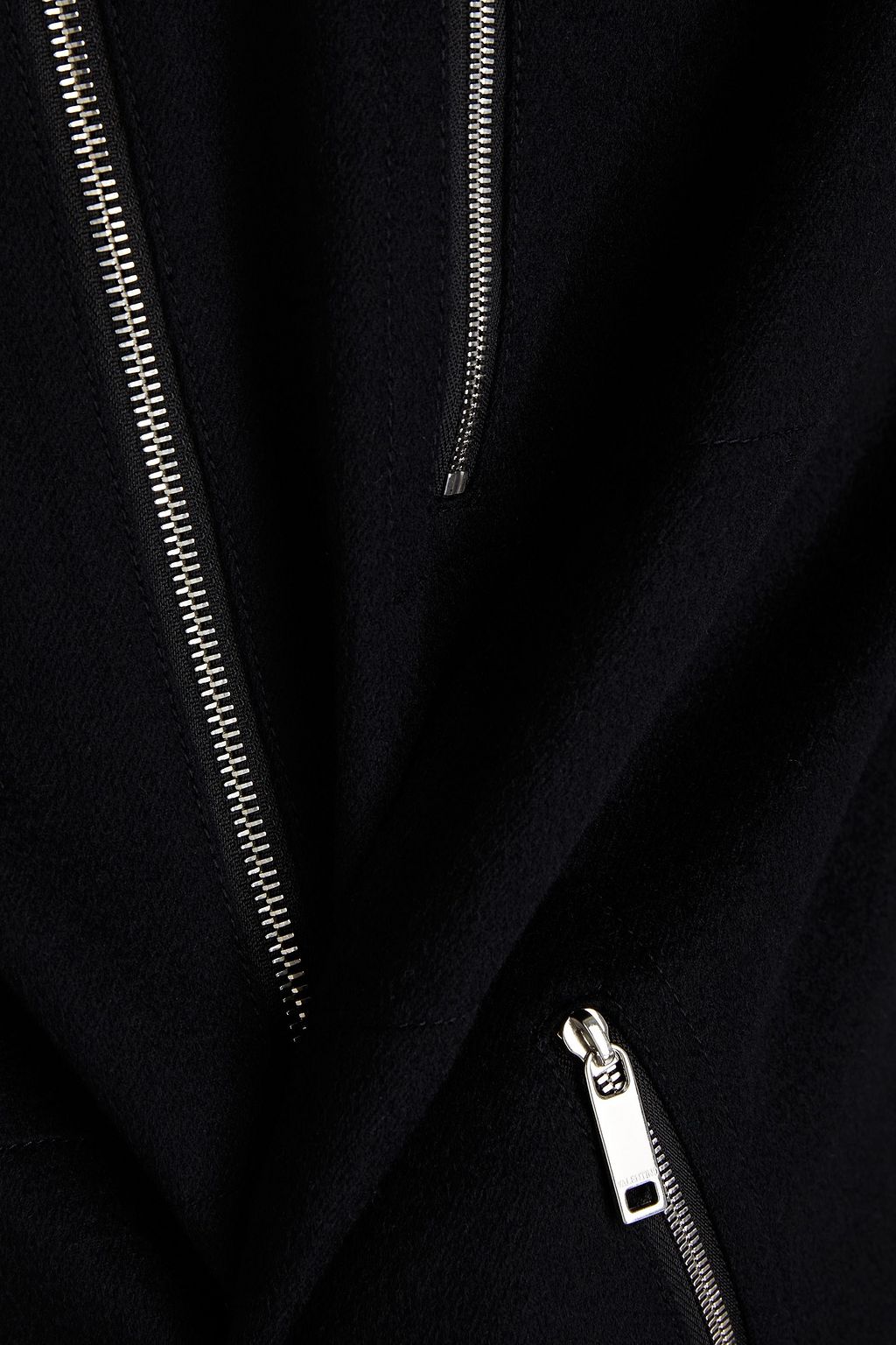 VALENTINO GARAVANI Cashmere, silk and wool-blend felt hooded jacket