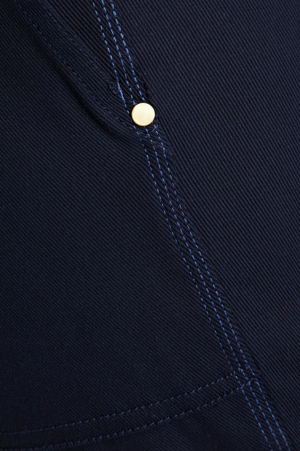 THEORY Cropped cotton-blend twill straight-leg pants