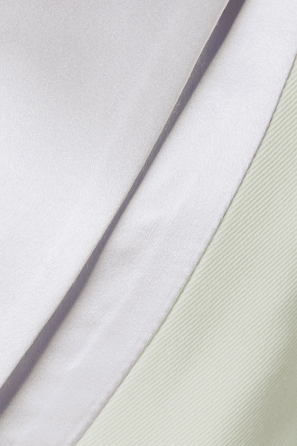 STELLA MCCARTNEY Satin-trimmed twill blazer