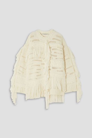 Stella McCartney　フリンジ　シルク混　ワンピース
