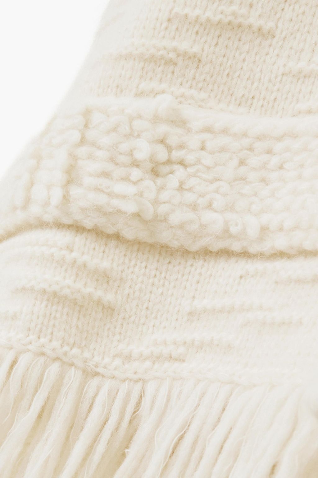STELLA MCCARTNEY Asymmetric fringed alpaca-blend cardigan