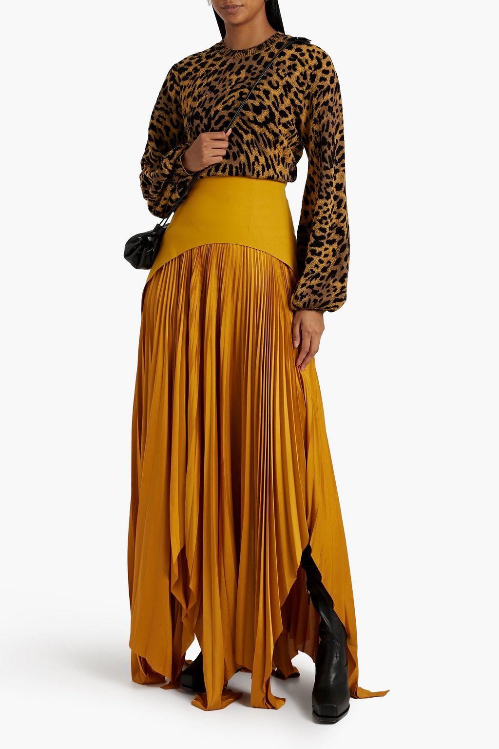 STELLA MCCARTNEY Leopard-jacquard sweater