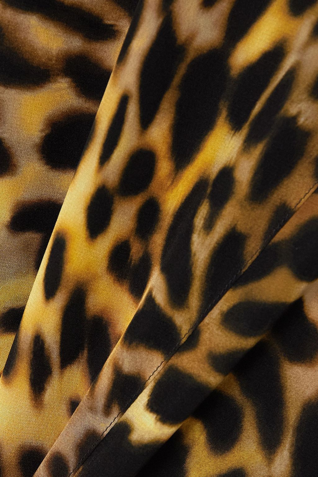 STELLA MCCARTNEY Naya leopard-print silk crepe de chine midi skirt
