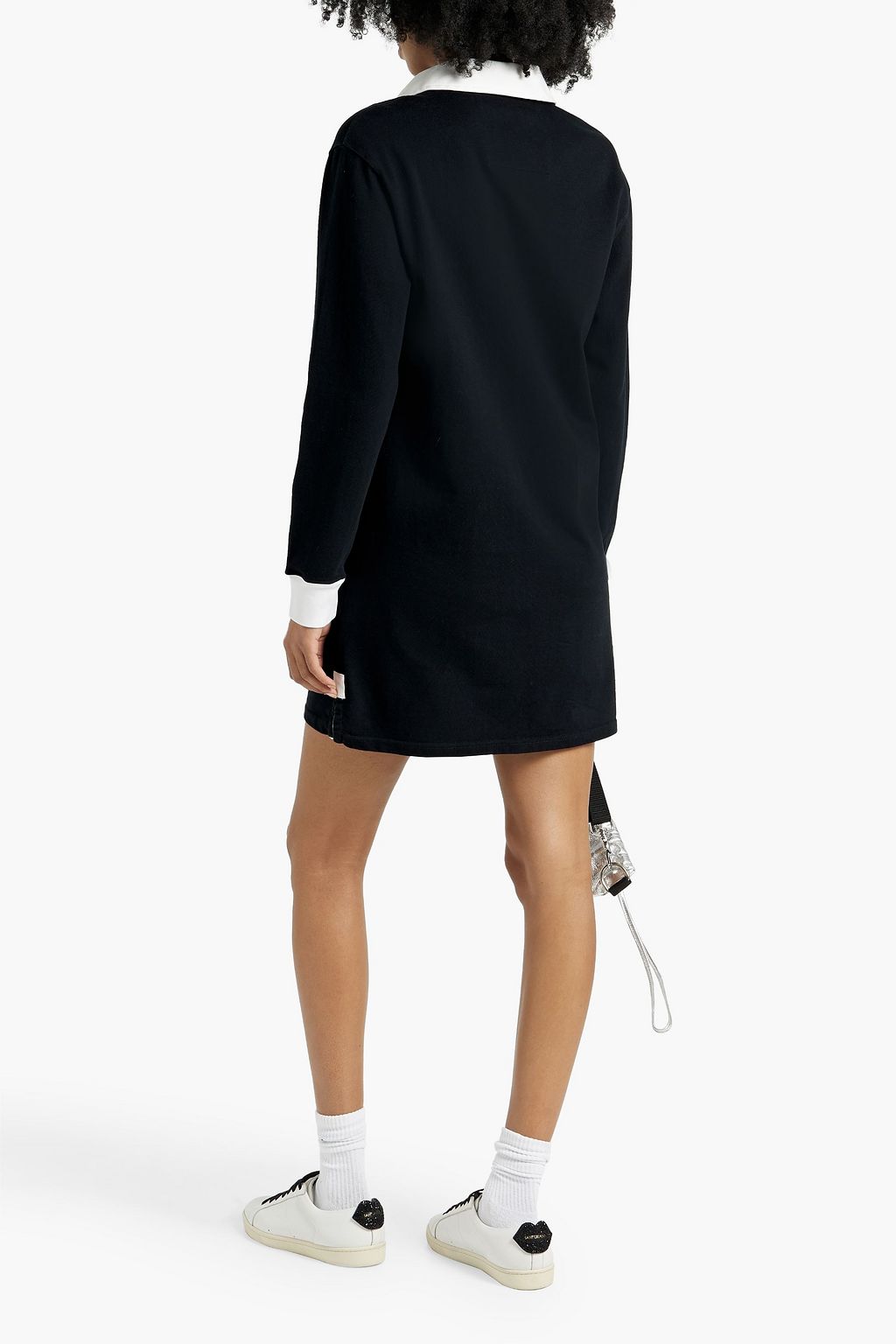 GIVENCHY Embroidered cotton-jersey mini shirt dress