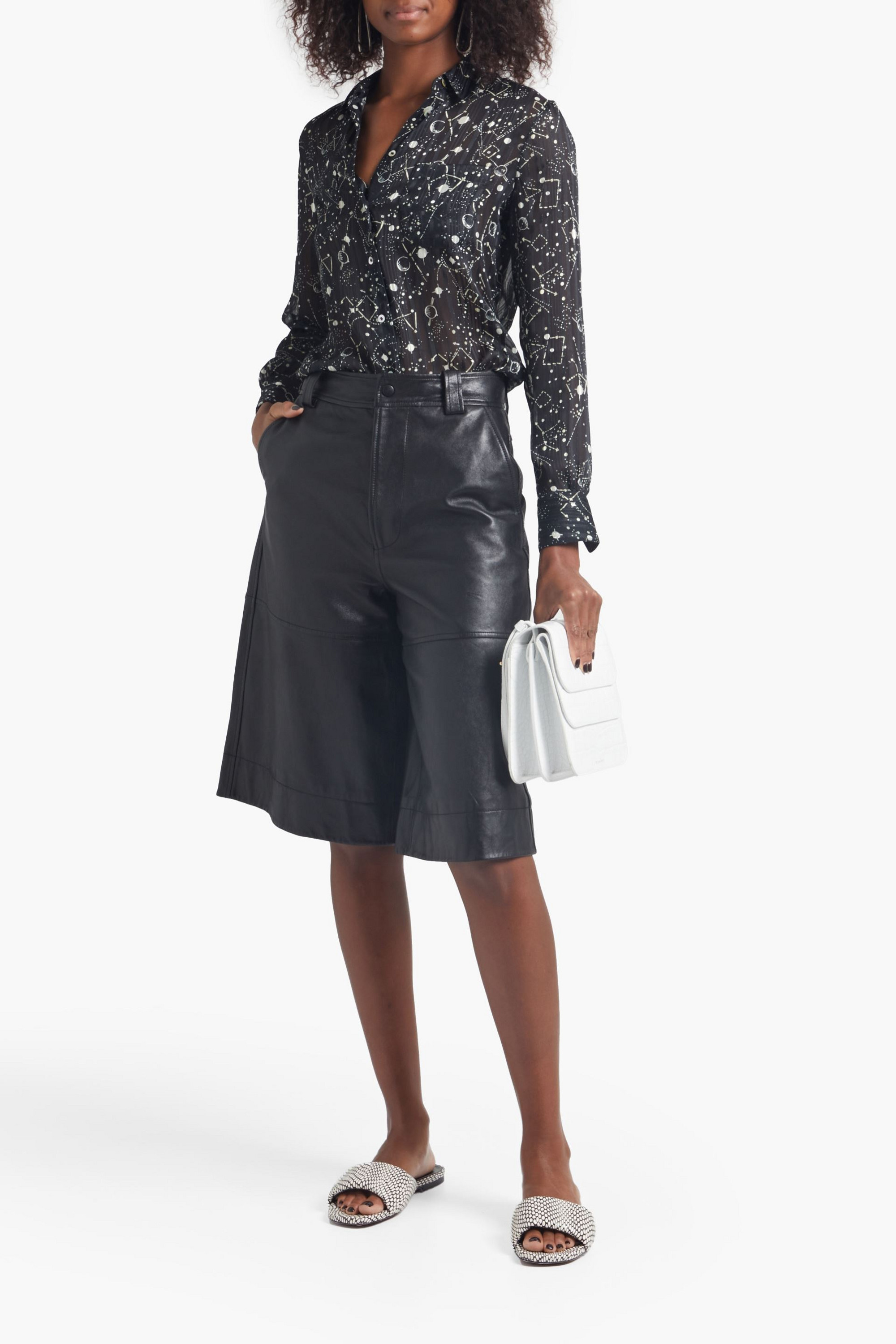 OFFICINE GÉNÉRALE Carine metallic printed jacquard shirt