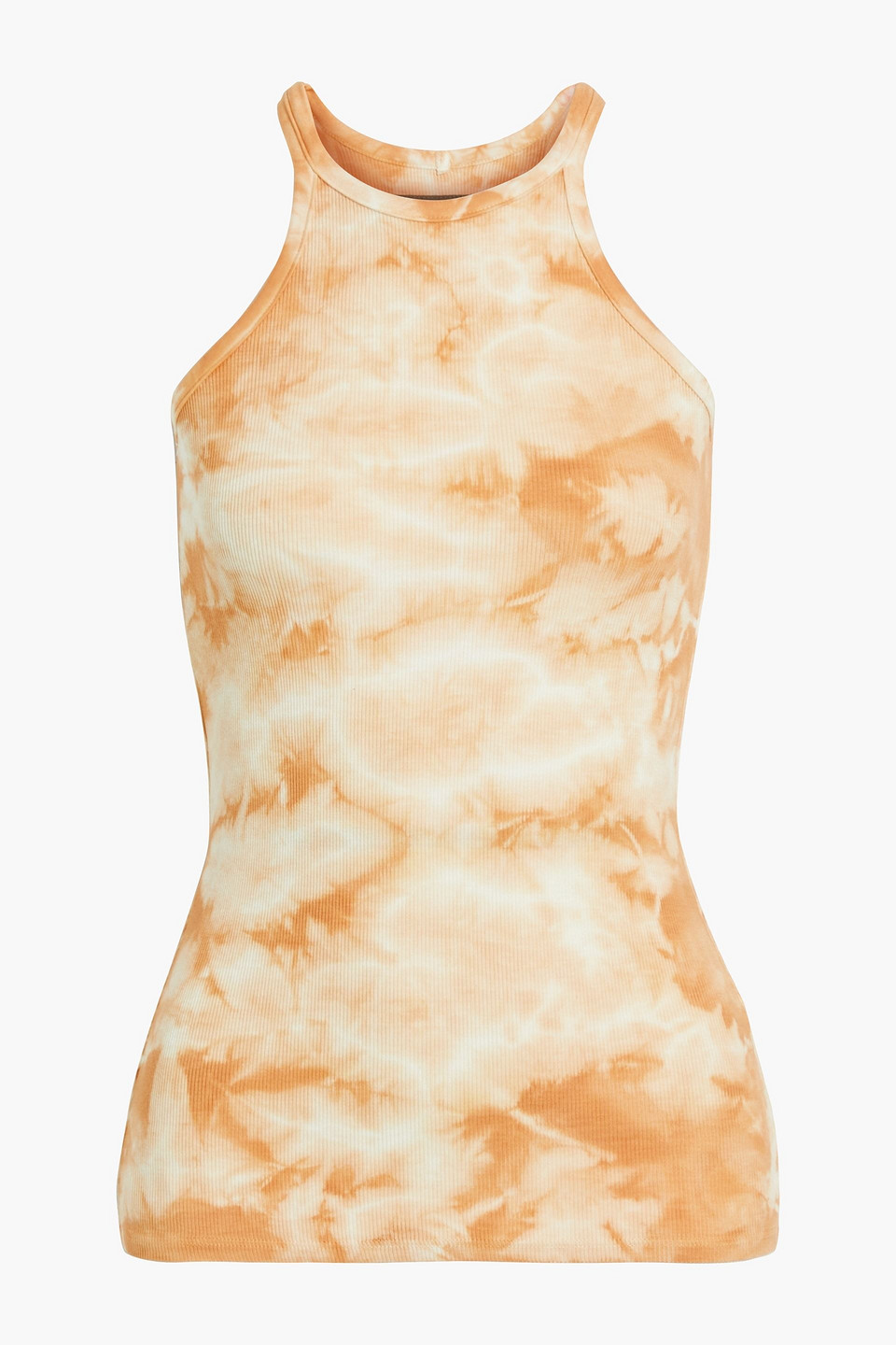 Tie-dyed ribbed jersey tank