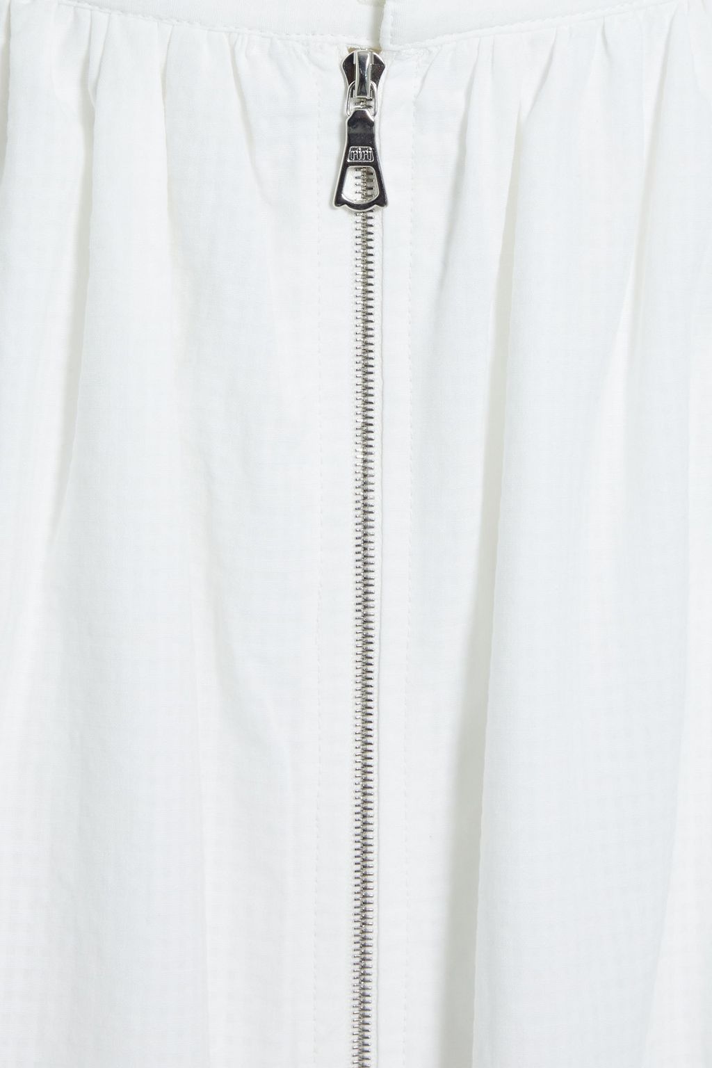 OFFICINE GÉNÉRALE Checked cotton midi skirt