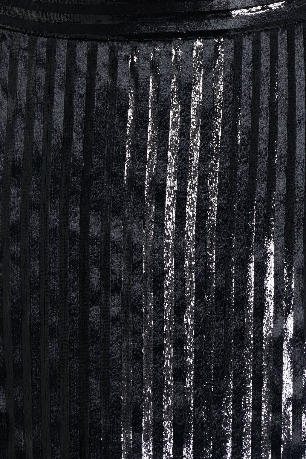 OFFICINE GÉNÉRALE Jojo metallic striped velvet skirt