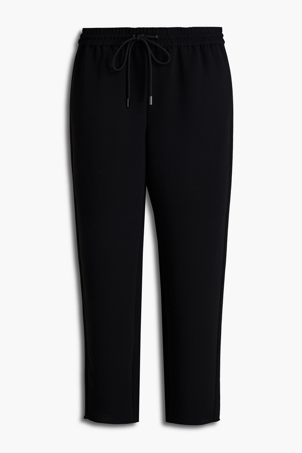theory - crepe tapered pants - black - s