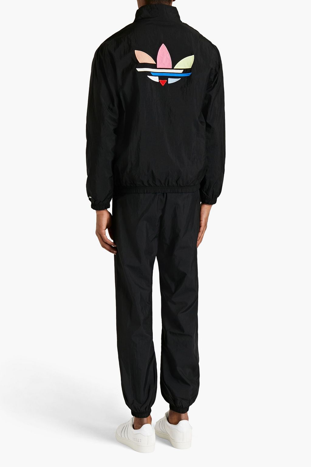 ADIDAS ORIGINALS Logo-appliquéd printed shell track jacket