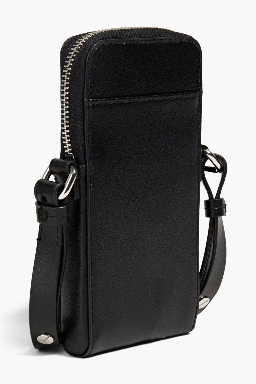 KENZO Logo-appliquéd leather phone holder