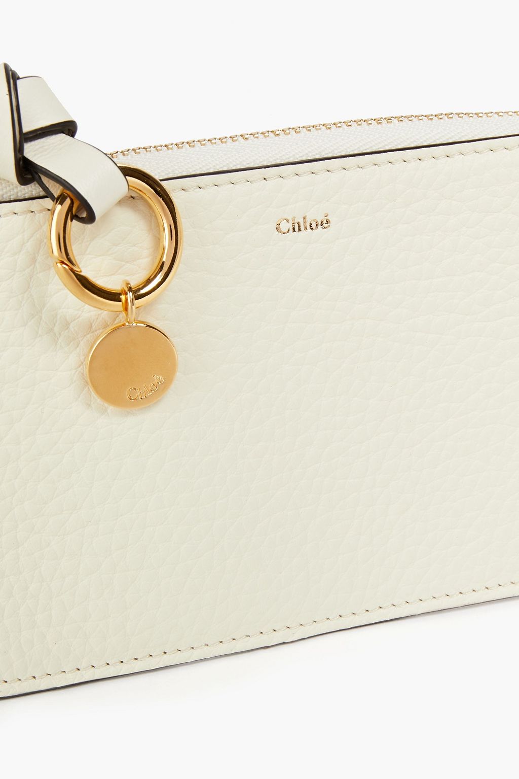 CHLOÉ Pebbled-leather pouch