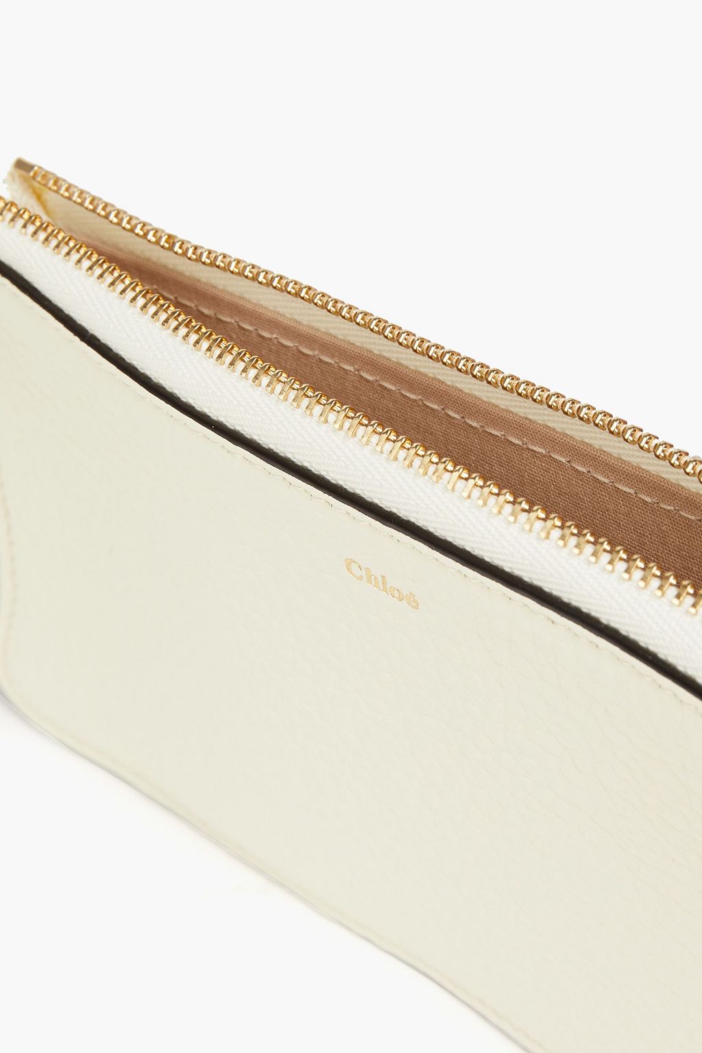 CHLOÉ Pebbled-leather pouch