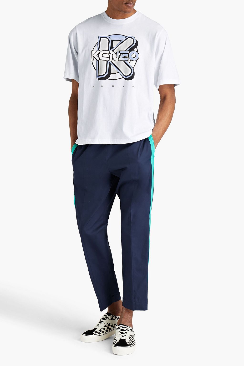 KENZO Logo-print cotton, modal and Lyocell-blend jersey T-shirt