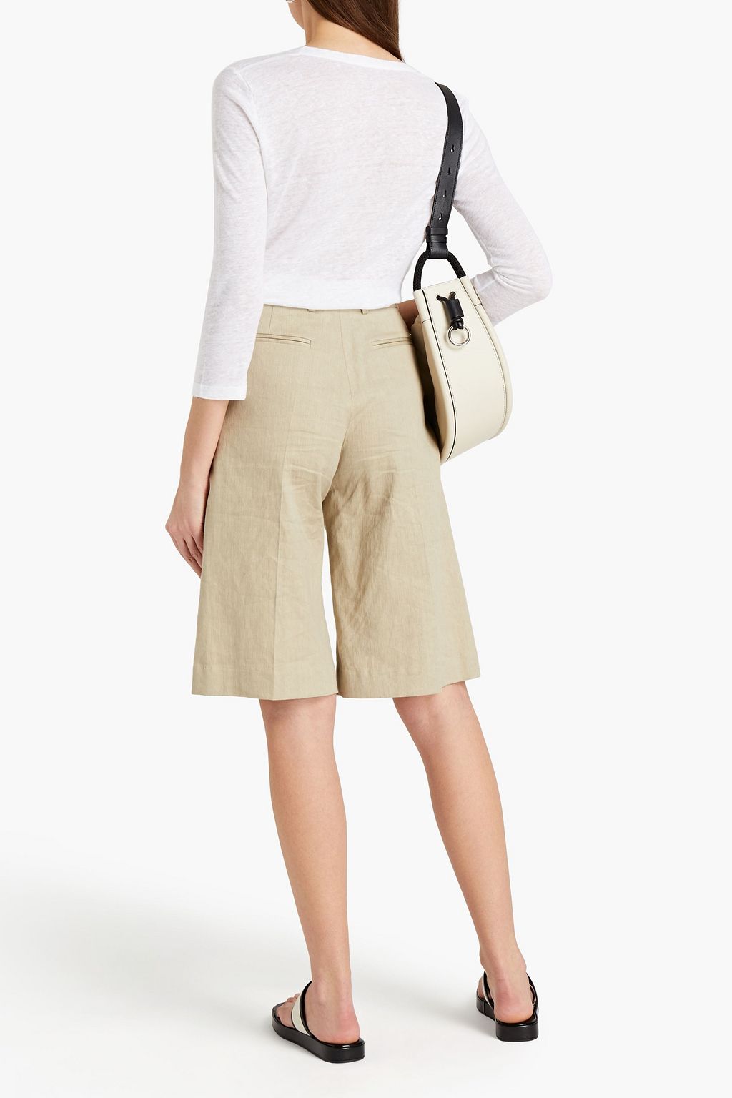 MAJESTIC FILATURES Slub linen-jersey cardigan