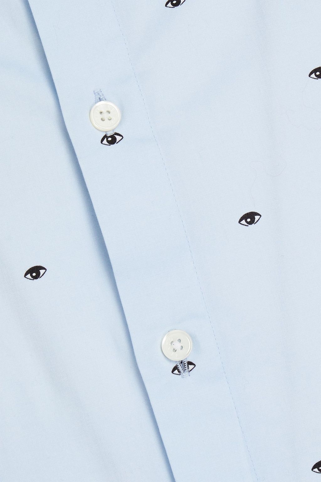 KENZO Hemd aus Baumwollpopeline mit Print