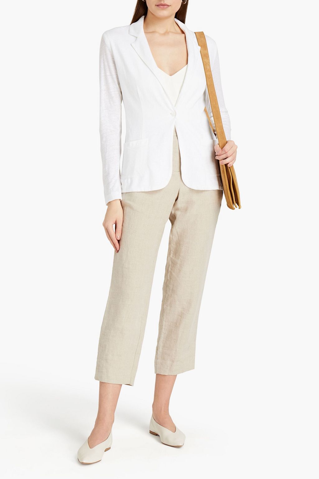 MAJESTIC FILATURES Linen-blend jersey blazer