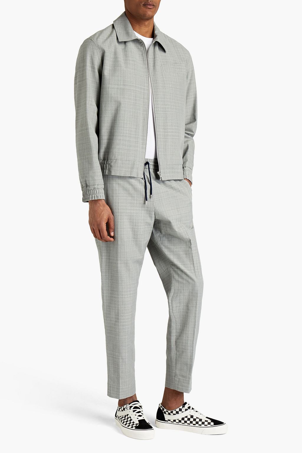 KENZO Mélange cotton-blend jacket