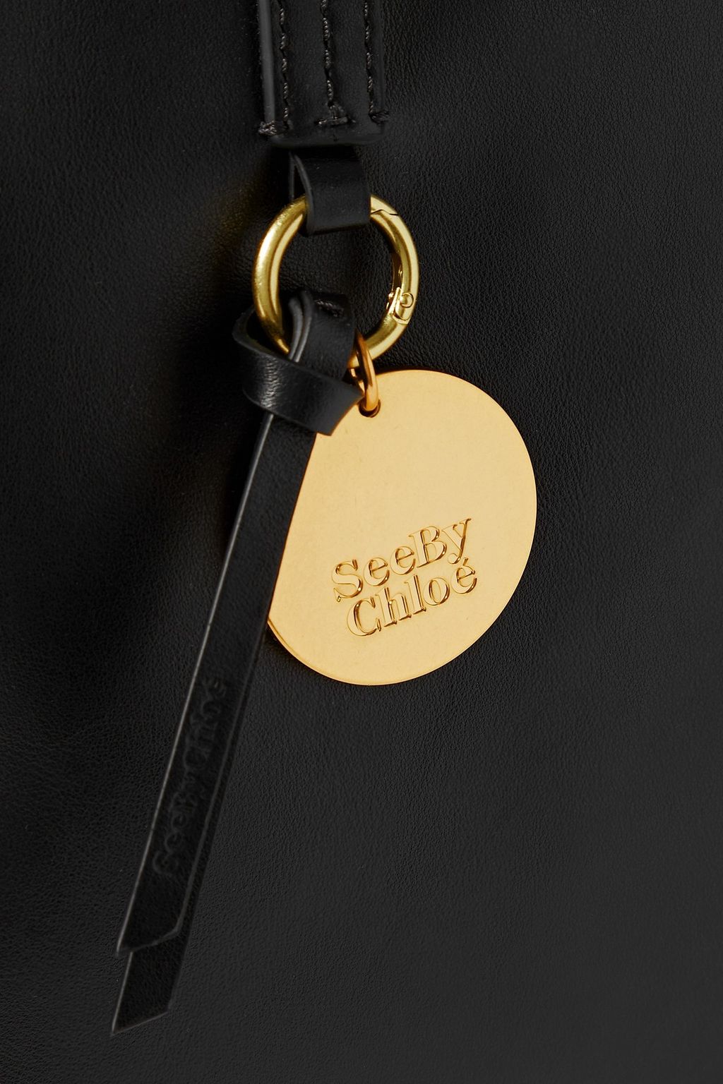 SEE BY CHLOÉ Tilda embossed leather and suede tote