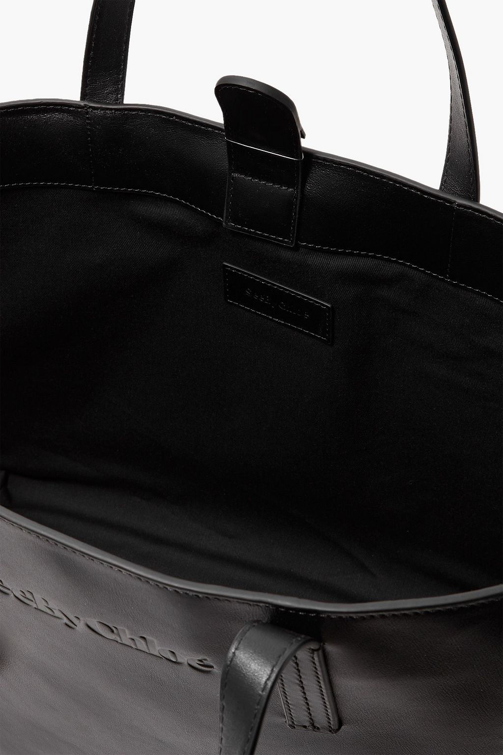 SEE BY CHLOÉ Tilda embossed leather and suede tote