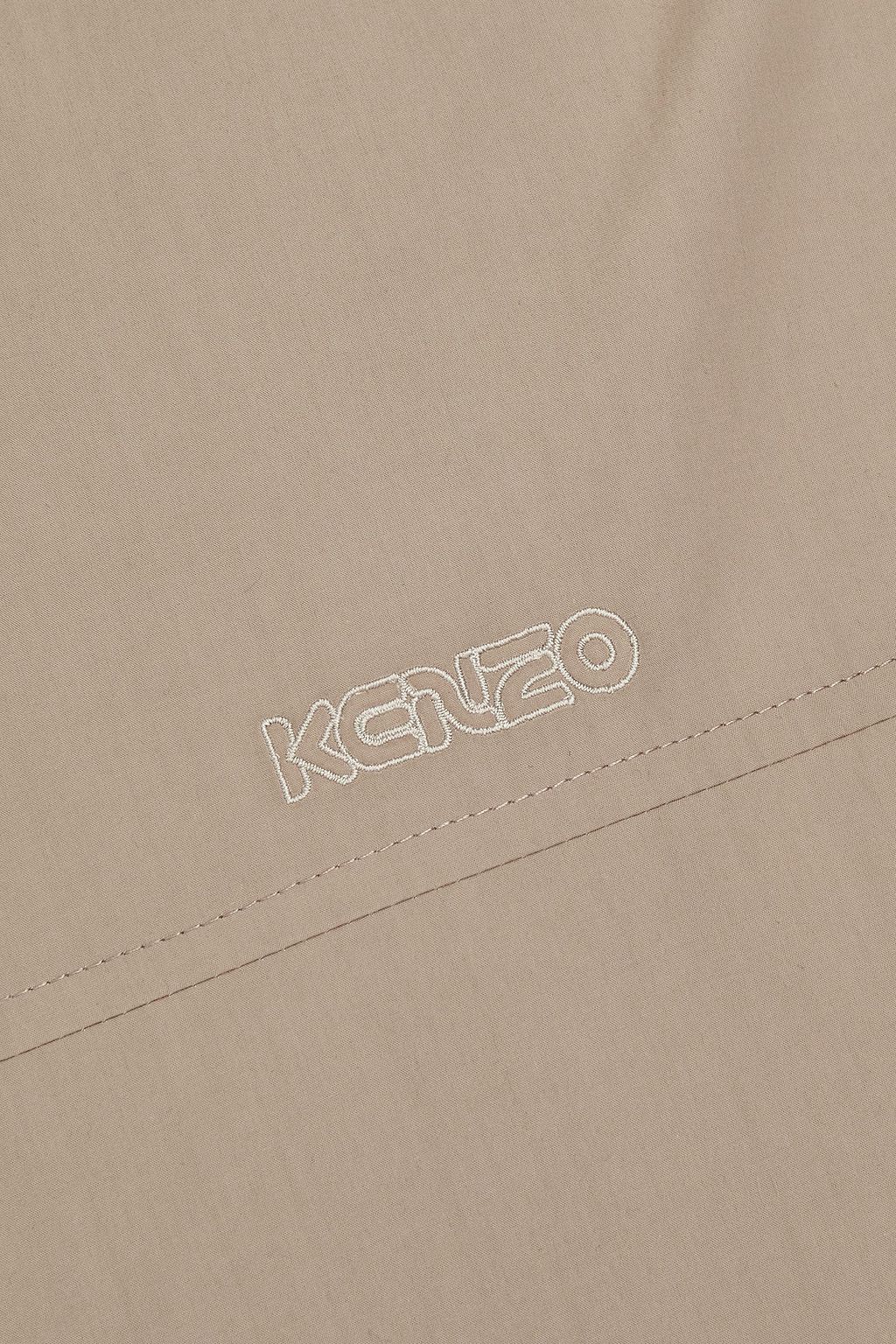 KENZO Logo-embroidered cotton jacket