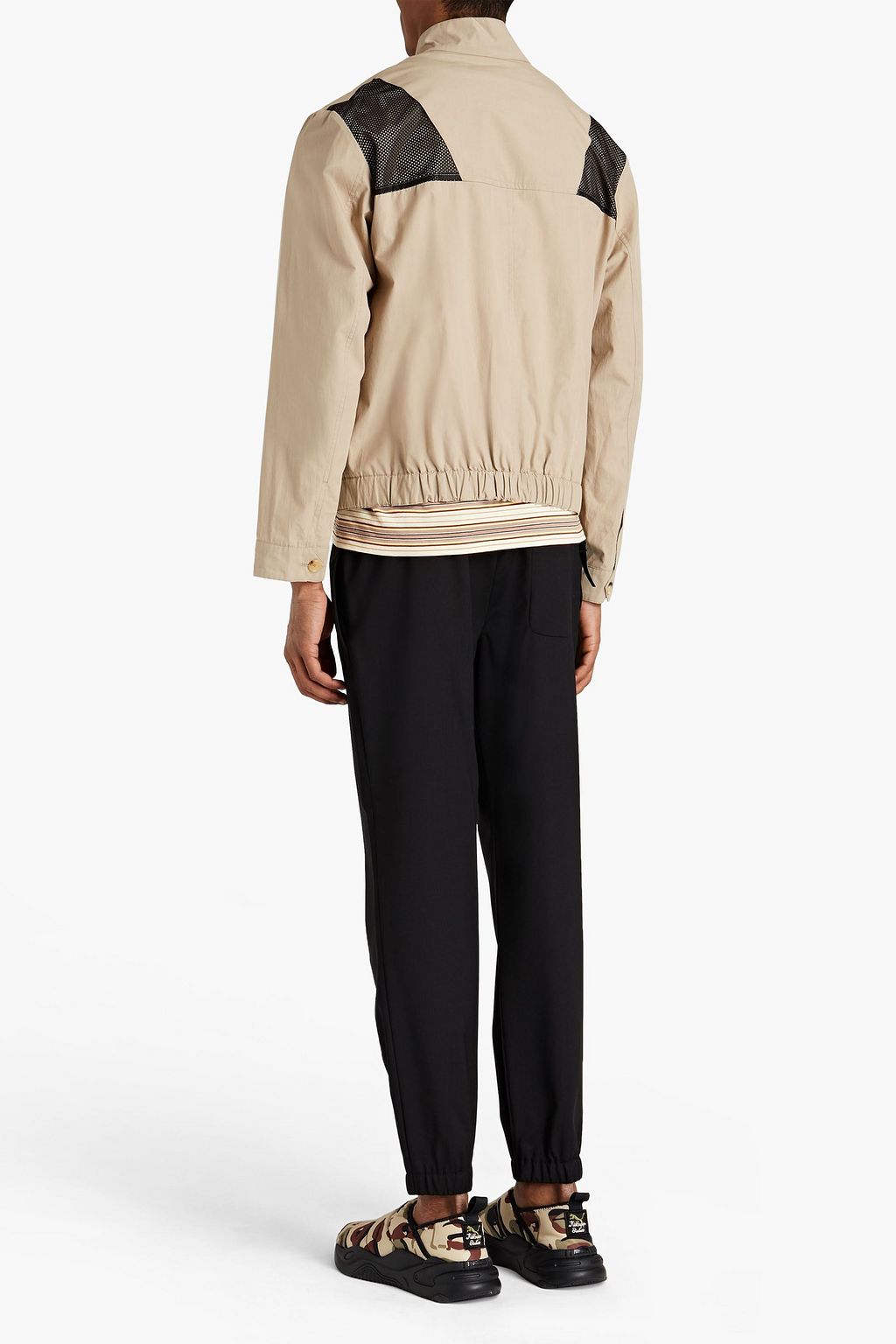 KENZO Logo-embroidered cotton jacket