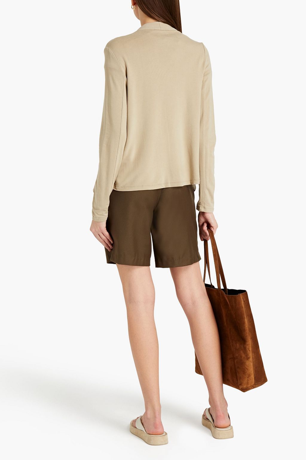 MAJESTIC FILATURES Draped French terry jacket