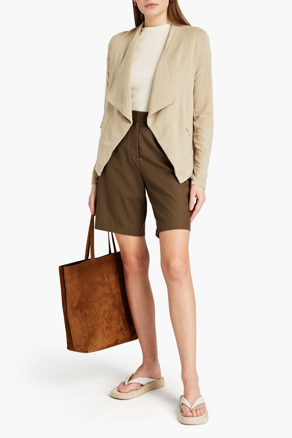 MAJESTIC FILATURES Draped French terry jacket