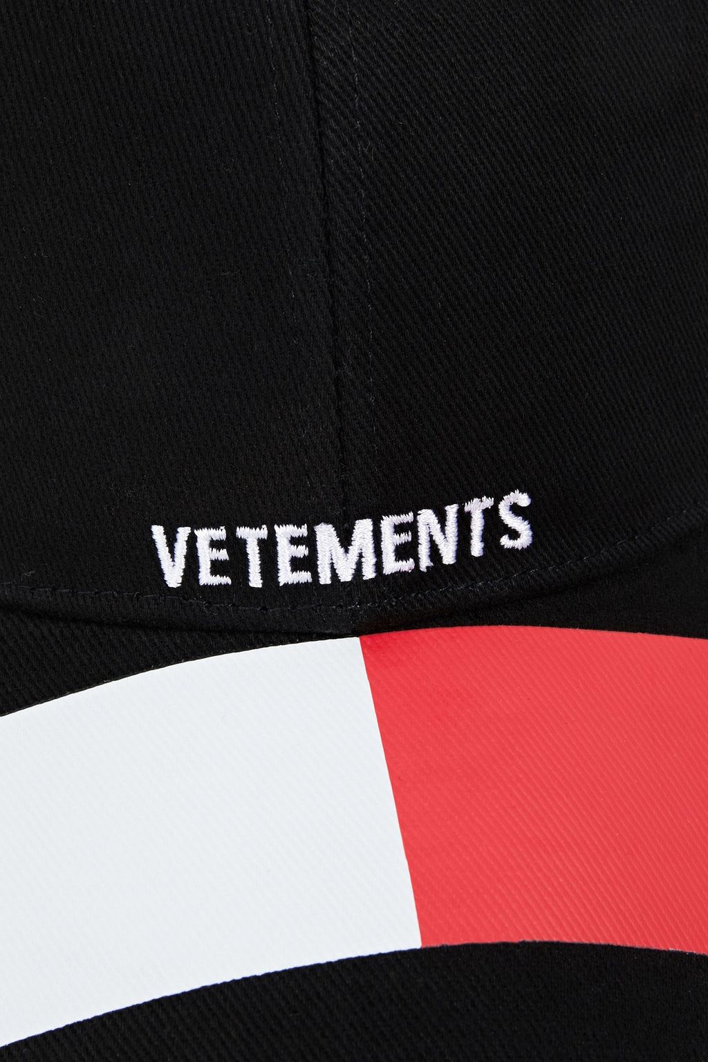 VETEMENTS X TOMMY HILFIGER Logo-embroidered cotton-twill cap
