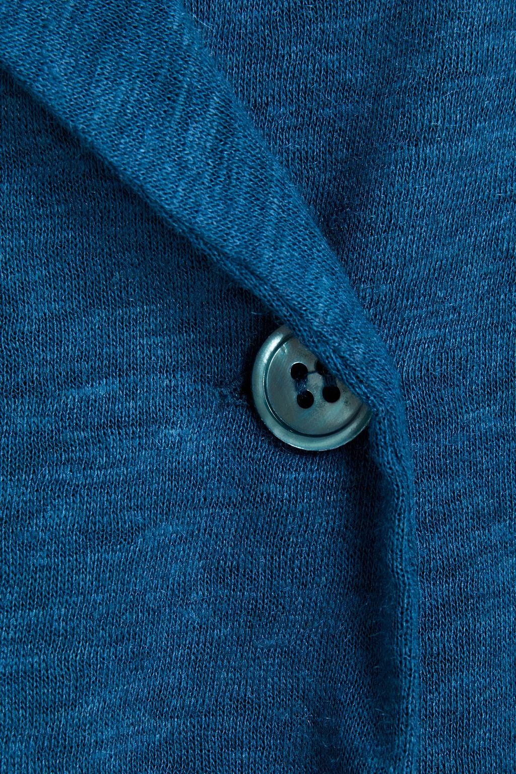 MAJESTIC FILATURES Double-breasted slub linen and silk-blend jersey blazer
