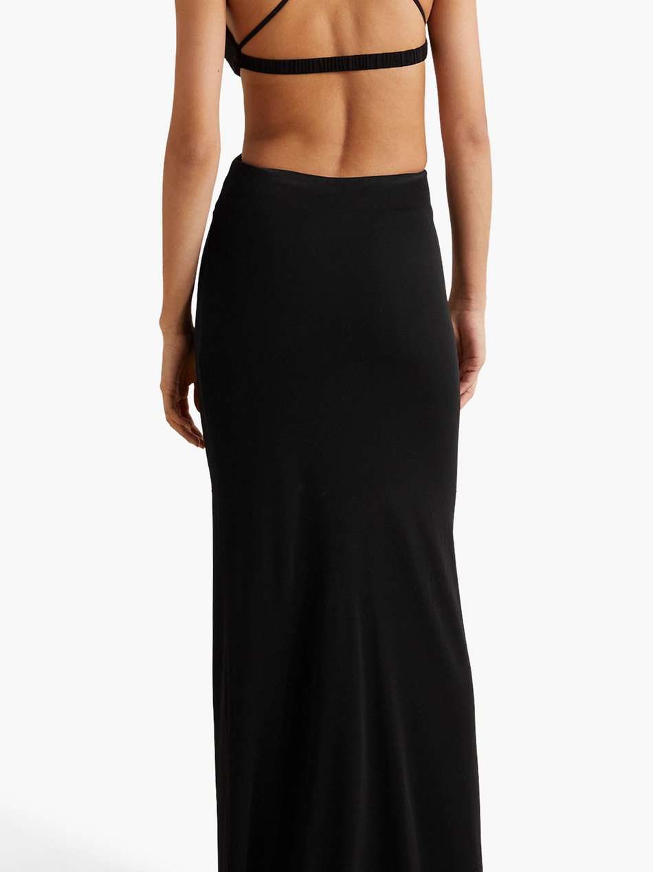 cutout jersey maxi dress
