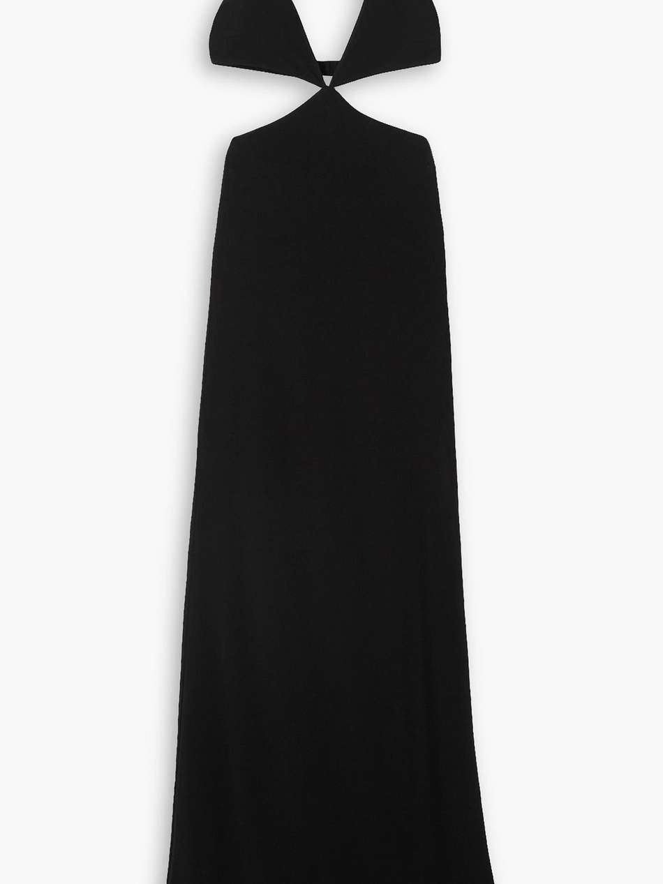 cutout jersey maxi dress