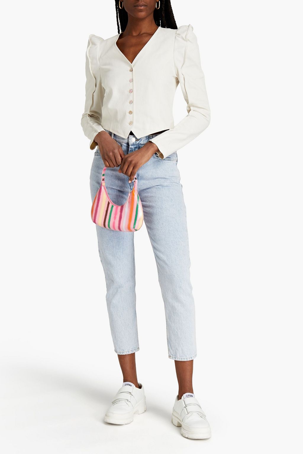 KENZO Cotton and linen-blend jacket